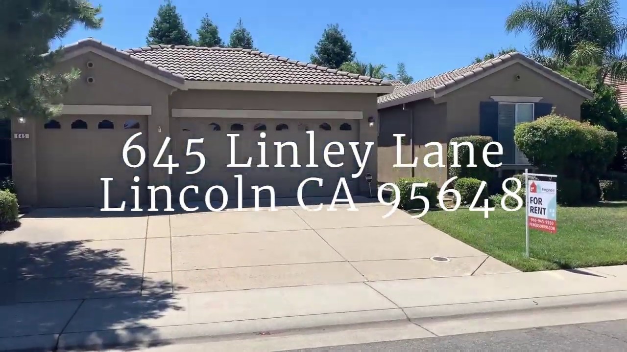 For Rent 645 Linley Lane Lincoln CA 95648 Ferguson Property Managment