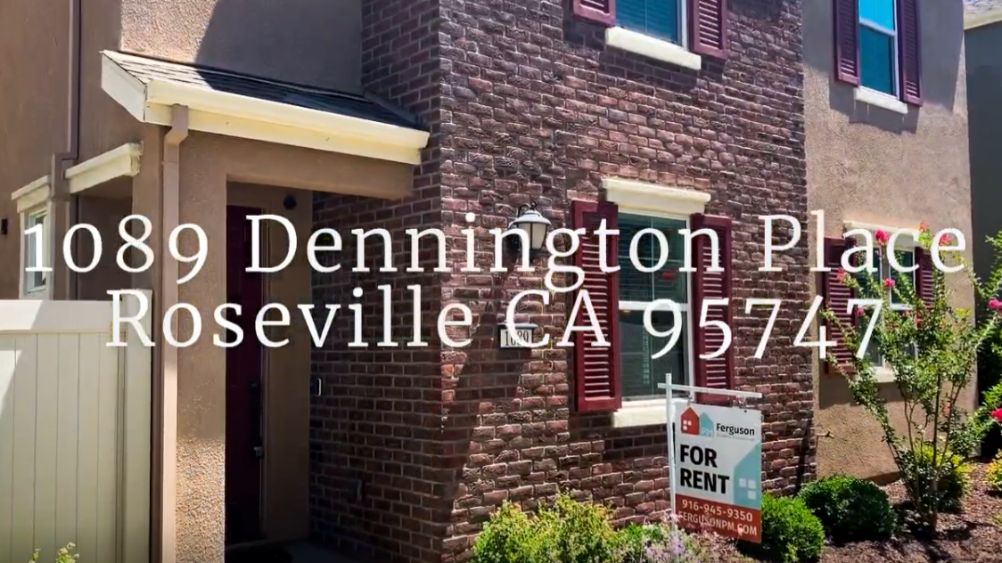 For Rent 1089 Dennington Place Roseville CA 95747 Ferguson Property