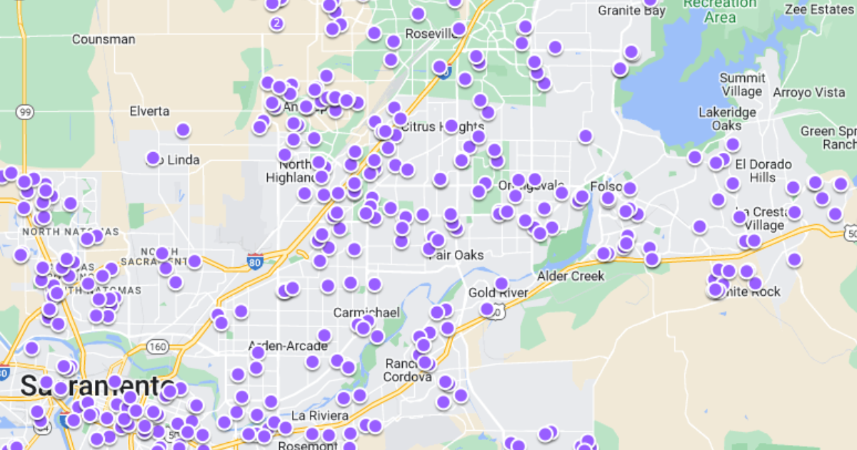 Rental listings in Sacramento in August 2022.