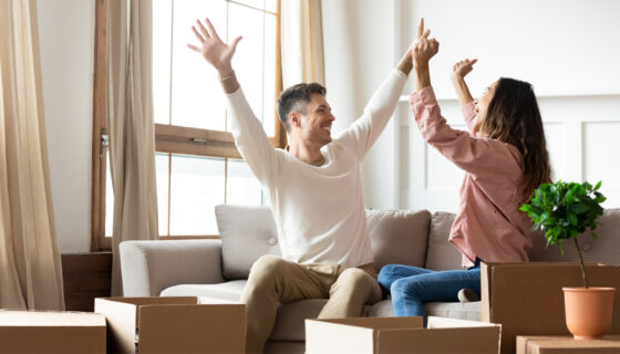 Happy long-term tenants enjoying their well-maintained home, showcasing strong tenant retention through professional rental property management.